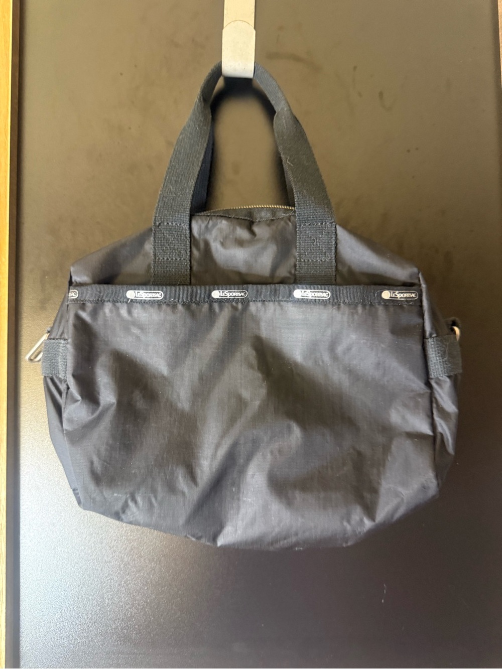 LeSportsac Black Nylon Tote Bag